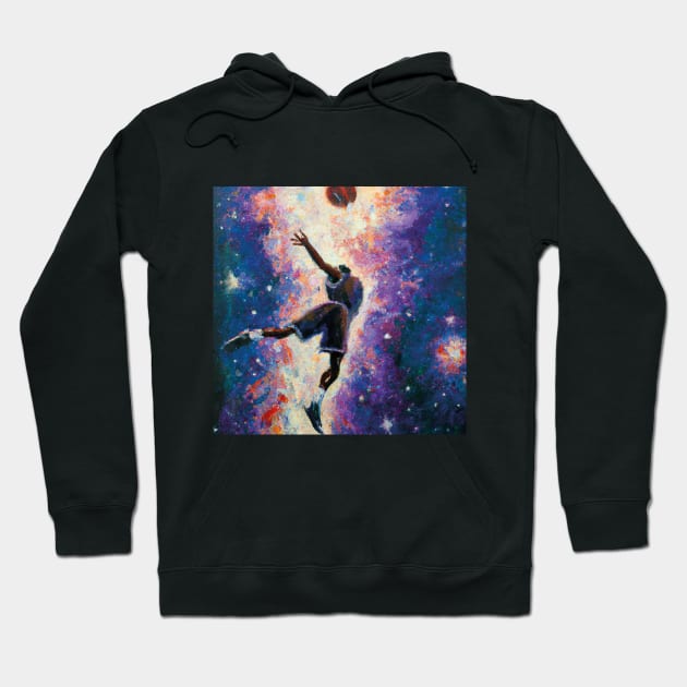 Basketball Universe Slam Hoodie by Arymah Artworks